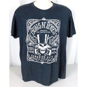 Guns N Roses Paradise City Men's T-shirt XL Black Cotton Blend Los Angeles